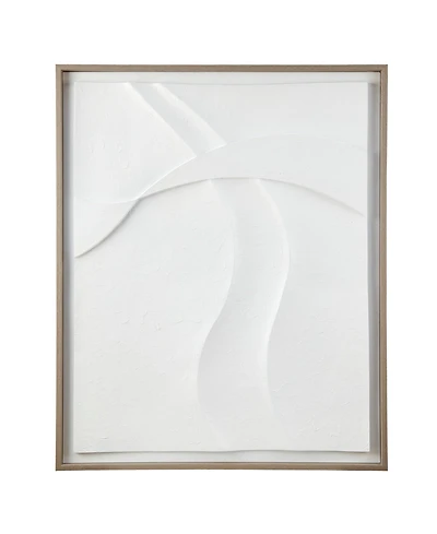 Ink+Ivy Paths Collide Framed Carved Resin Dimensional Wall Decor