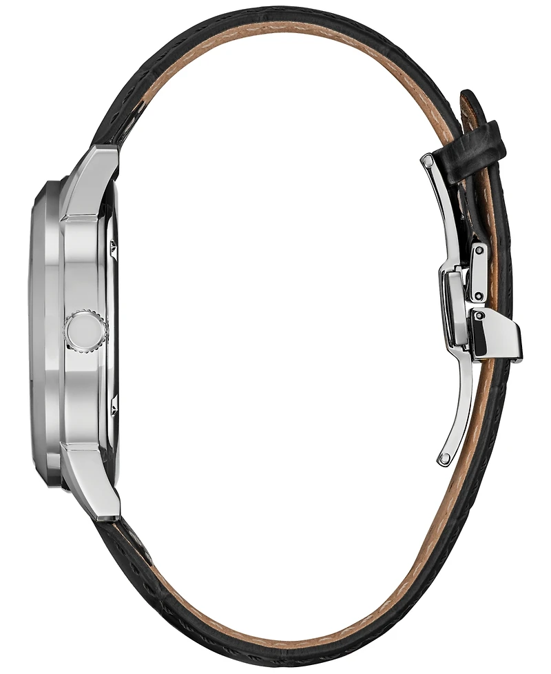 Citizen Eco-Drive Men's Rolan Gray Leather Strap Watch 40mm