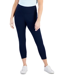 Style & Co Women's High Rise Cropped Pull-On Leggings, Created for Macy's