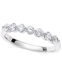 Diamond Seven Stone Band (1/2 ct. t.w.) 14k White or Yellow Gold