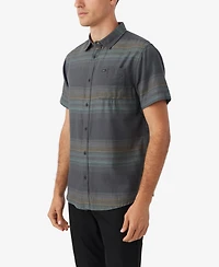 O'Neill Men's Seafaring Stripe Short Sleeve Standard Shirt
