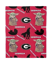 Northwest X Disney Georgia Bulldogs Yoda Hugger Pillow and Silk Touch Throw Set