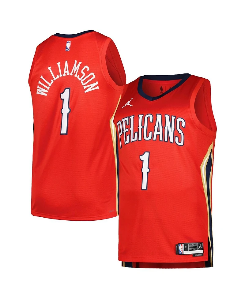 Men's Jordan Zion Williamson Red New Orleans Pelicans Swingman Player Jersey