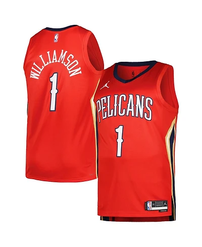 Men's Jordan Zion Williamson Red New Orleans Pelicans Swingman Player Jersey