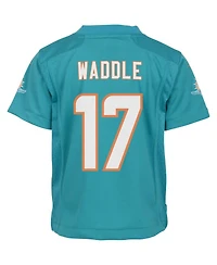 Infant Boys and Girls Nike Jaylen Waddle Aqua Miami Dolphins Player Game Jersey