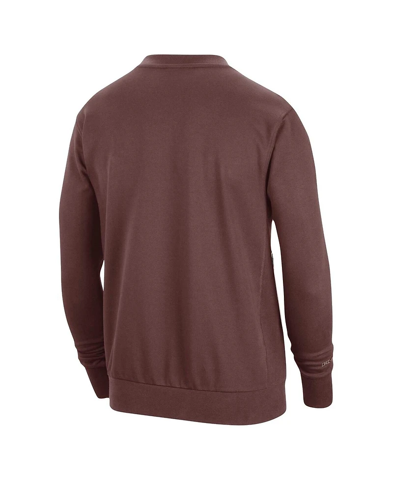 Men's Nike Garnet Phoenix Suns 2023/24 Authentic Standard Issue Travel Performance Pullover Sweatshirt