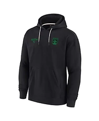 Men's and Women's Fanatics Signature Black Austin Fc Super Soft Fleece Pullover Hoodie