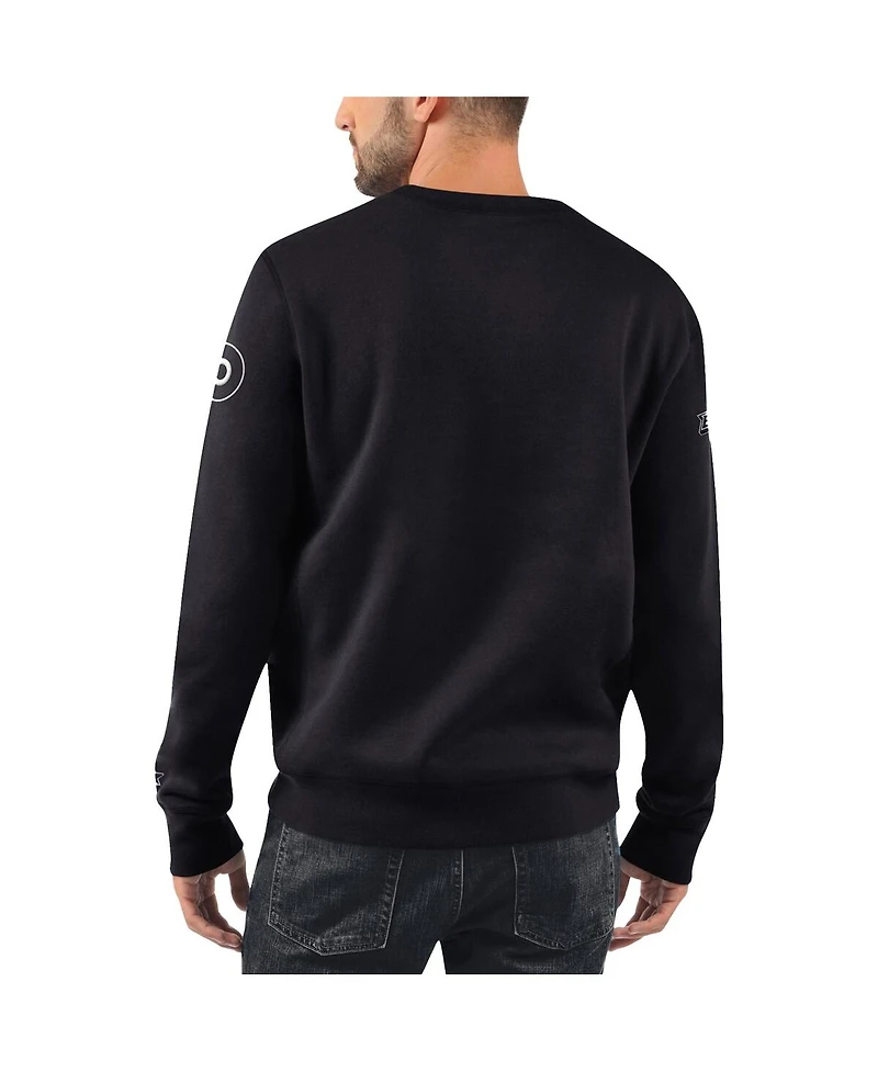 Men's Starter x Nhl Black Ice Philadelphia Flyers Cross Check Pullover Sweatshirt