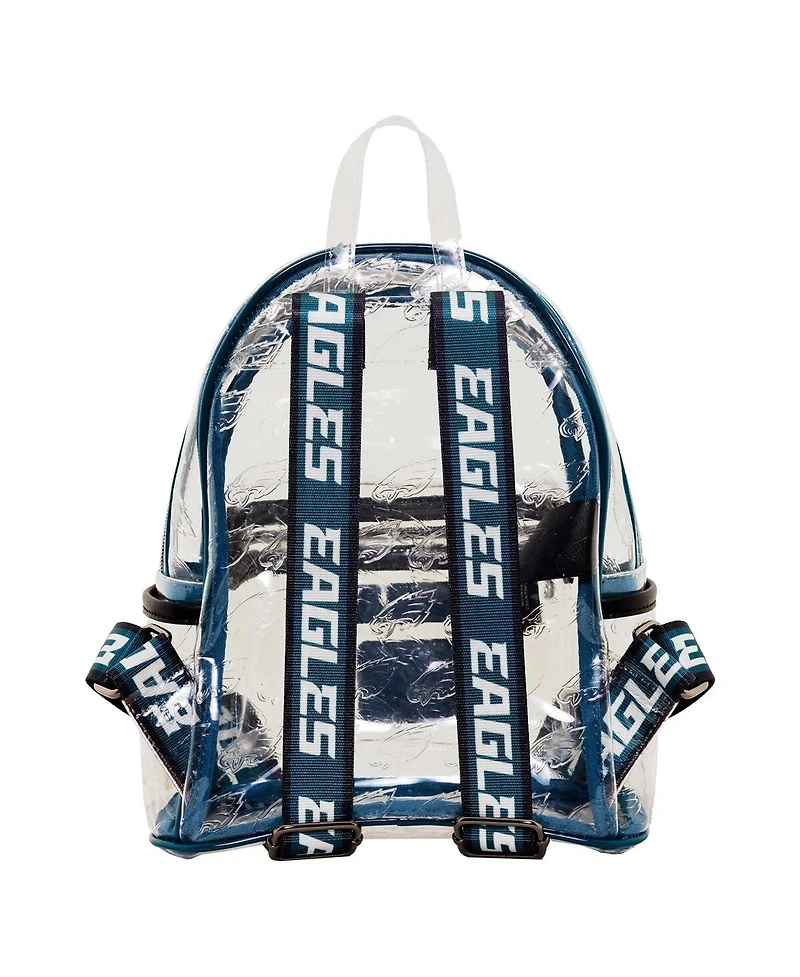 Men's and Women's Loungefly Philadelphia Eagles Clear Mini Backpack