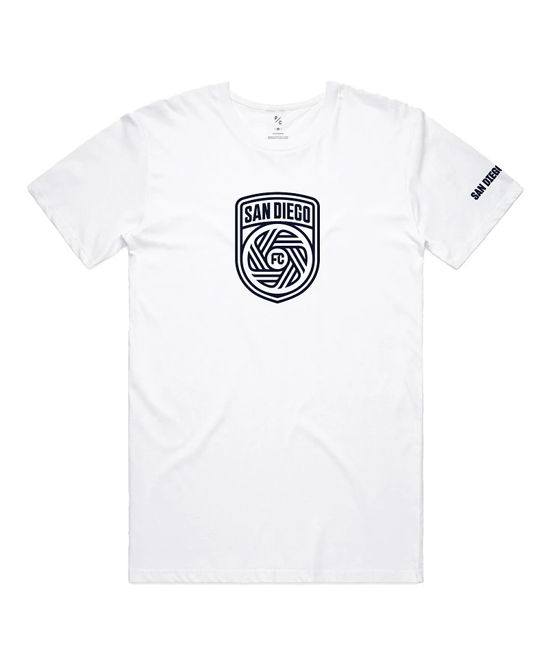 Men's and Women's Peace Collective White San Diego Fc Monochrome T-shirt
