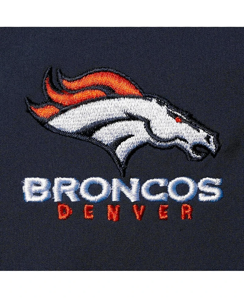 Men's Dunbrooke Navy Denver Broncos Circle Softshell Fleece Full-Zip Jacket