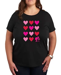Air Waves Trendy Plus Barbie Valentine's Day Graphic T-shirt