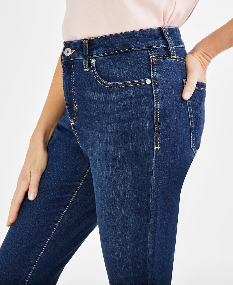 Style & Co Petite Mid-Rise Curvy Skinny Jeans, Created for Macy's