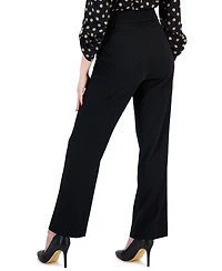 Ak Anne Klein Petite Pull-On Straight-Leg Pants