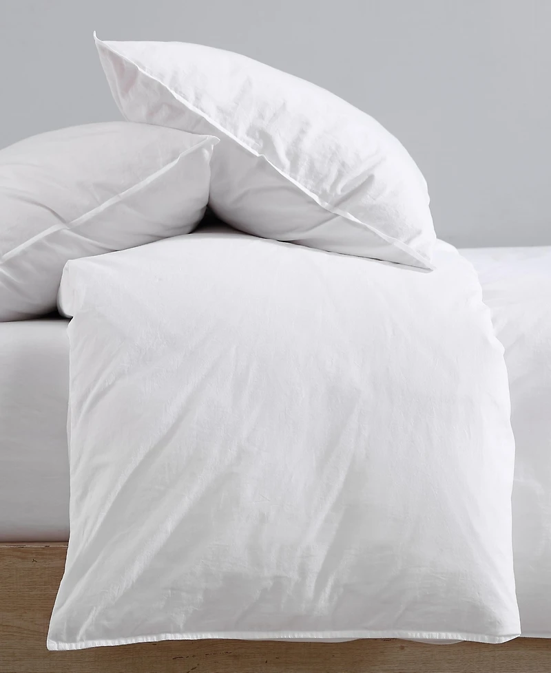 Closeout! Calvin Klein Washed Percale Cotton Solid 3 Piece Comforter Set