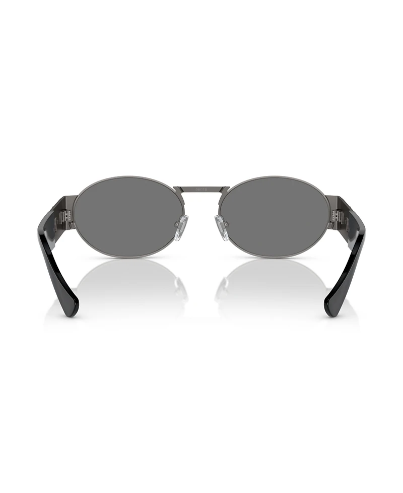 Versace Unisex Metal Oval Sunglasses, VE2264