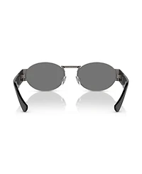 Versace Unisex Metal Oval Sunglasses, VE2264