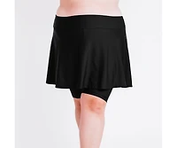 Calypsa Plus Midi Swim Skort