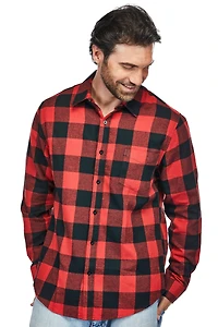 Braveman Men's Button Down Classic Fit Flannel Shirt
