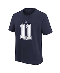 Preschool Boys and Girls Nike Micah Parsons Navy Dallas Cowboys Player Name Number T-shirt