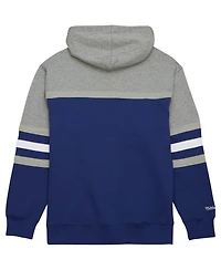 Men's Mitchell & Ness Blue, Gray Tampa Bay Lightning Head Coach Pullover Hoodie