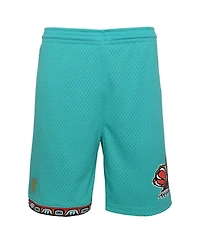 Big Boys Mitchell & Ness Turquoise Vancouver Grizzlies Hardwood Classics Swingman Shorts
