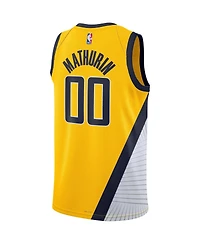Men's and Women's Nike Bennedict Mathurin Indiana Pacers Swingman Jersey