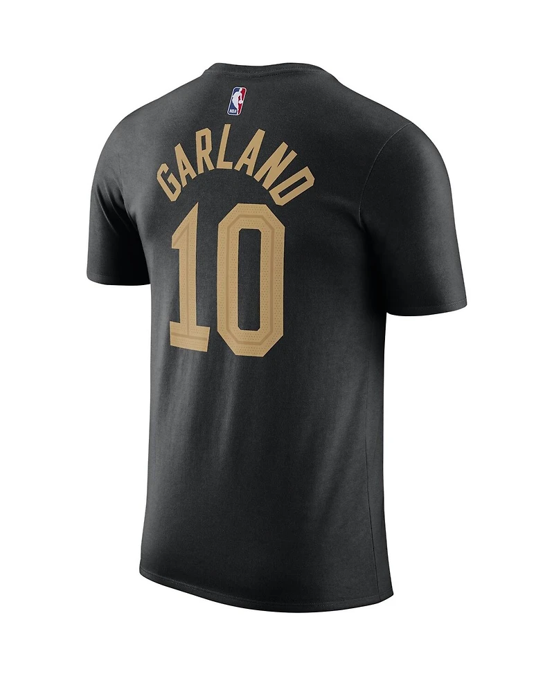 Men's Jordan Darius Garland Black Cleveland Cavaliers 2022/23 Statement Edition Name and Number T-shirt