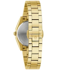 Bulova Women's Surveyor Diamond (1/20 ct. t.w.) Gold-Tone Stainless Steel Bracelet Watch 31mm