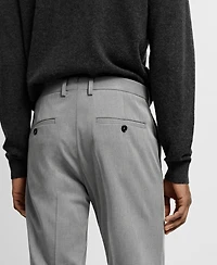 Mango Men's Stretch Fabric Super Slim-Fit Suit Pants