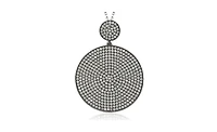 Suzy Levian New York Cubic Zirconia Medallion Pendant in Sterling Silver