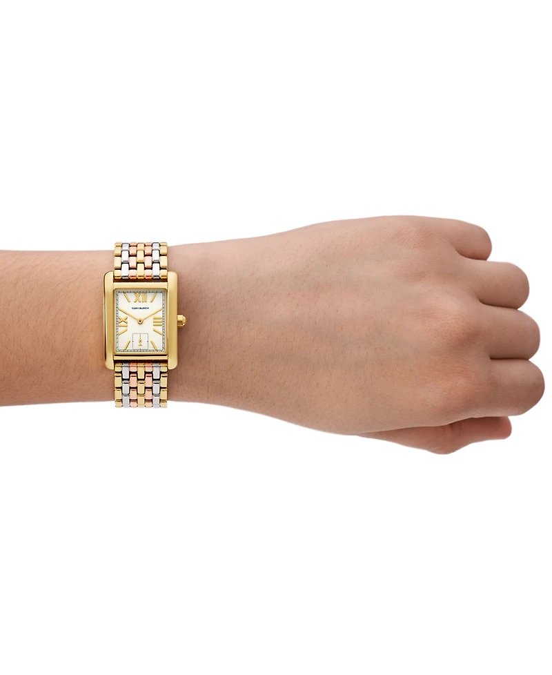 Tory Burch Women's The Eleanor Tri-Tone Stainless Steel Bracelet Watch 25mm