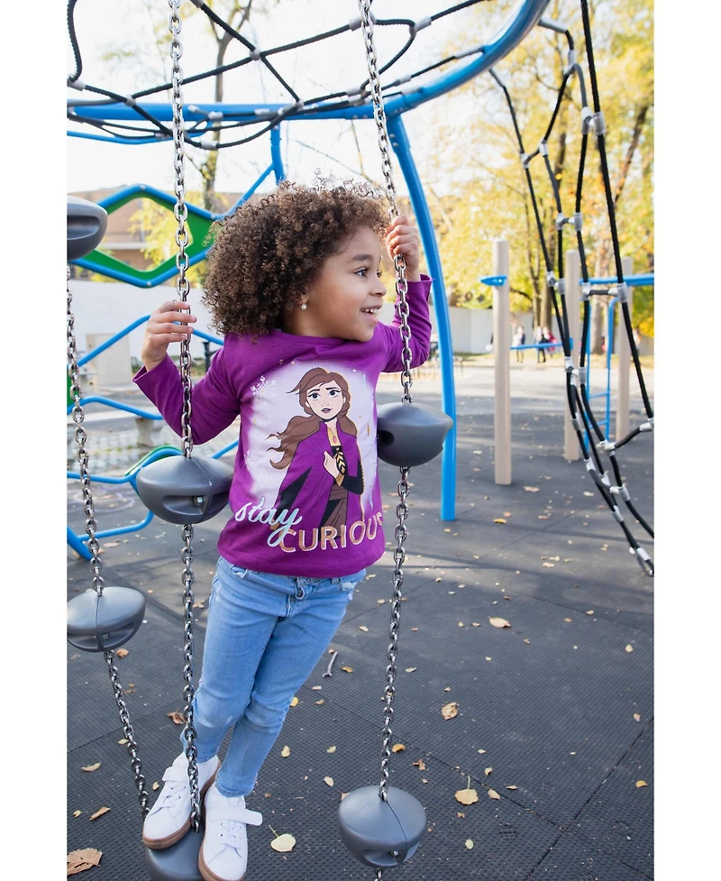 Frozen Disney Princess Anna Elsa Girls 3 Pack T-Shirts Toddler| Child