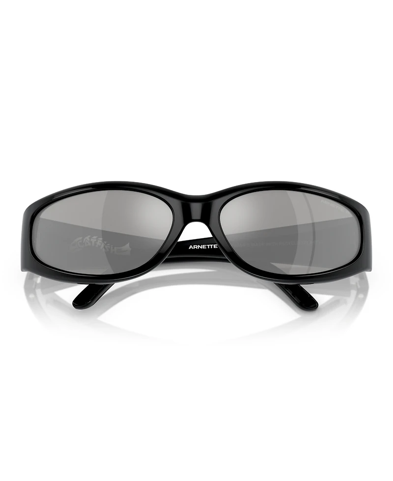 Arnette Men's Catfish Polarized Sunglasses, Mirror Polar AN4302