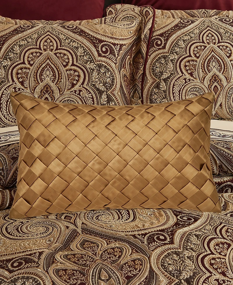 Five Queens Court Bordeaux Boudoir Decorative Pillow, 13" x 21"