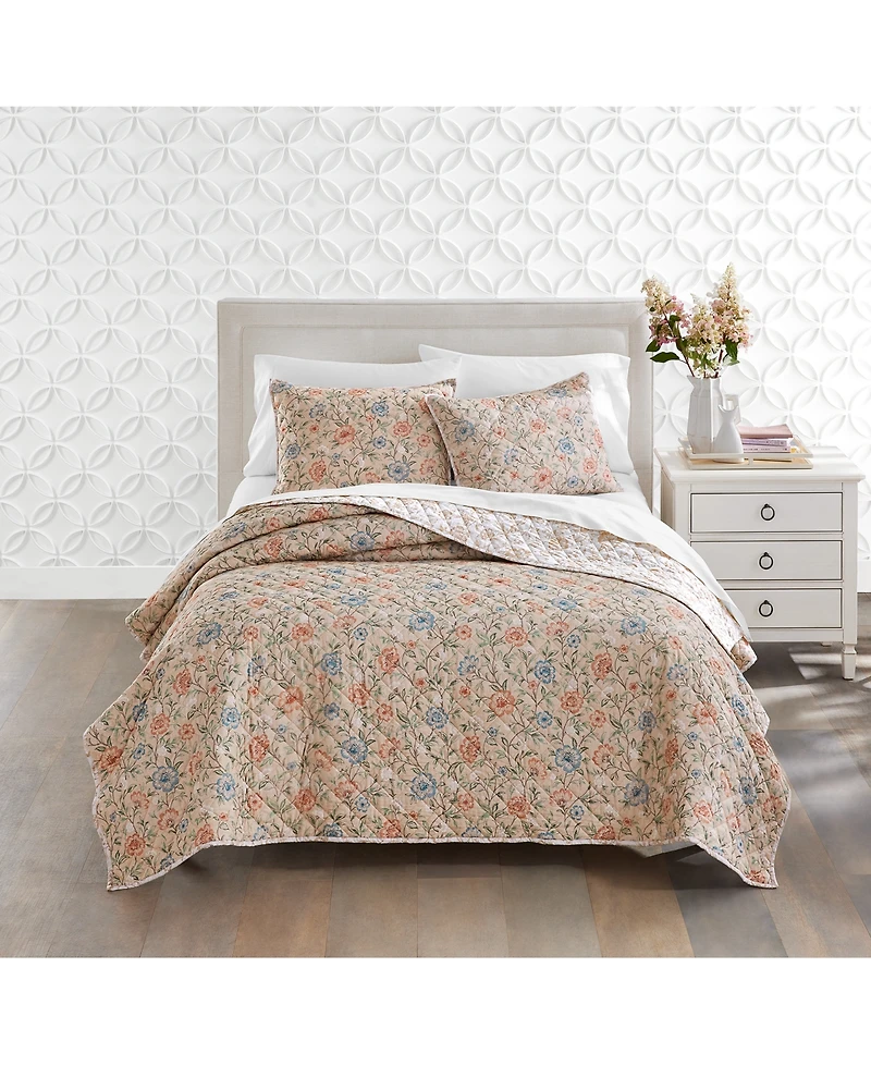 Charter Club Garden Floral 2-Pc. Quilt Set, Twin, Exclusively at Macy's