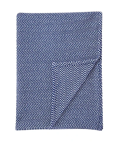 Melange Home Herringbone Cotton Blanket