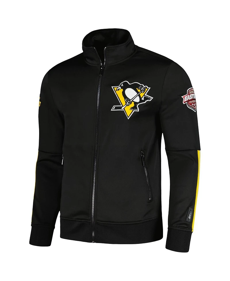 Men's Pro Standard Black Pittsburgh Penguins Classic Chenille Full-Zip Track Jacket
