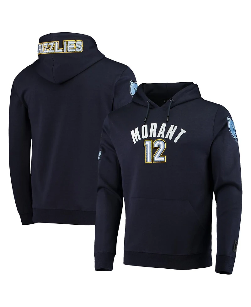 Men's Pro Standard Ja Morant Navy Memphis Grizzlies Player Pullover Hoodie