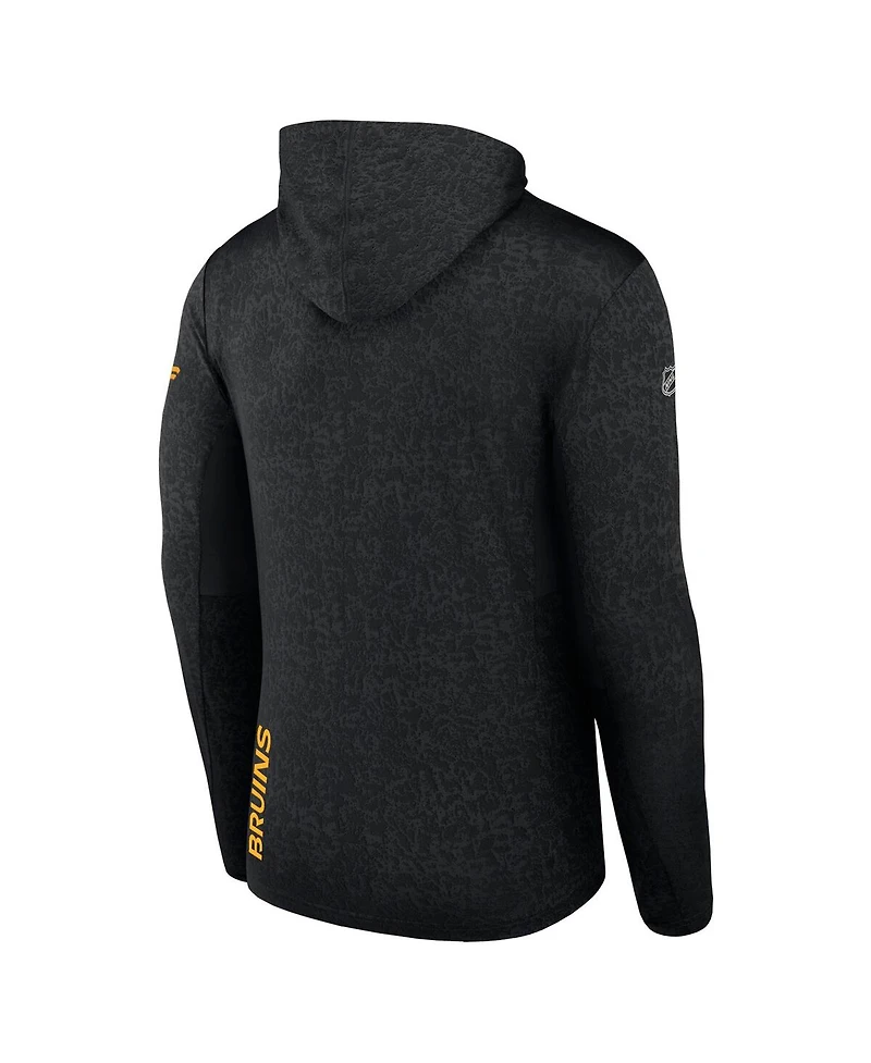 Men's Fanatics Black Boston Bruins Authentic Pro Lightweight Pullover Hoodie