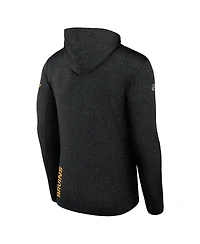 Men's Fanatics Black Boston Bruins Authentic Pro Lightweight Pullover Hoodie