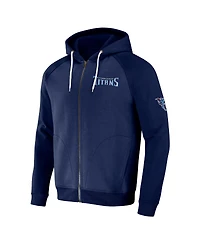 Men's Nfl x Darius Rucker Collection by Fanatics Navy Tennessee Titans Raglan Full-Zip Hoodie