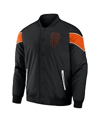 Men's Darius Rucker Collection by Fanatics Black San Francisco Giants Baseball Raglan Full-Snap Jacket