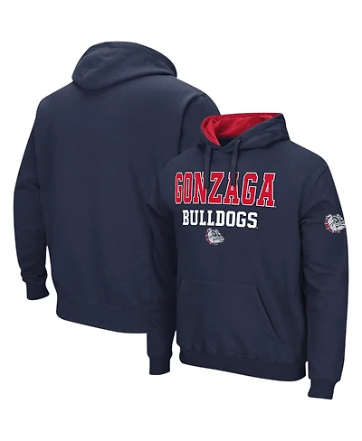 Men's Colosseum Navy Gonzaga Bulldogs Sunrise Pullover Hoodie