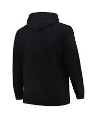 Men's Profile Black Chicago Blackhawks Big and Tall Arch Over Logo Pullover Hoodie
