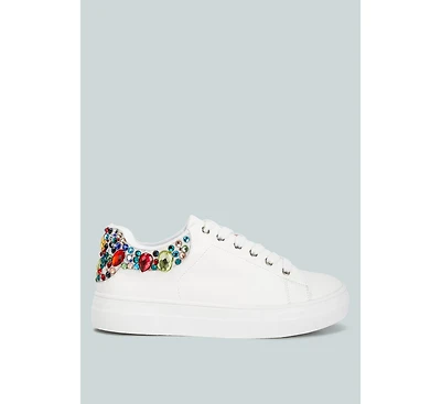 Women Gems Diamante Embellished Sneakers
