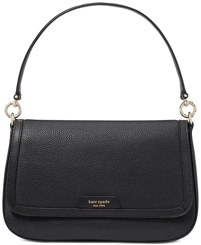 Kate Spade New York Hudson Small Pebbled Leather Flap Shoulder Bag