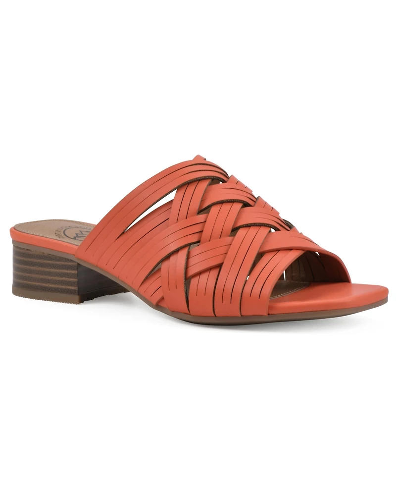 White Mountain Women's Alluvia Slide Flat Sandals