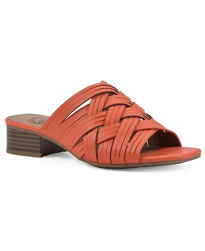 White Mountain Women's Alluvia Slide Flat Sandals