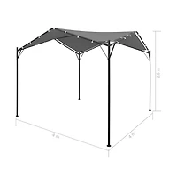 Gazebo 157.5"x157.5" Anthracite